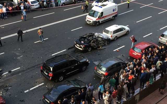 Момент взрыва "врага Кадырова" в Киеве попал на регистратор: уникальное видео