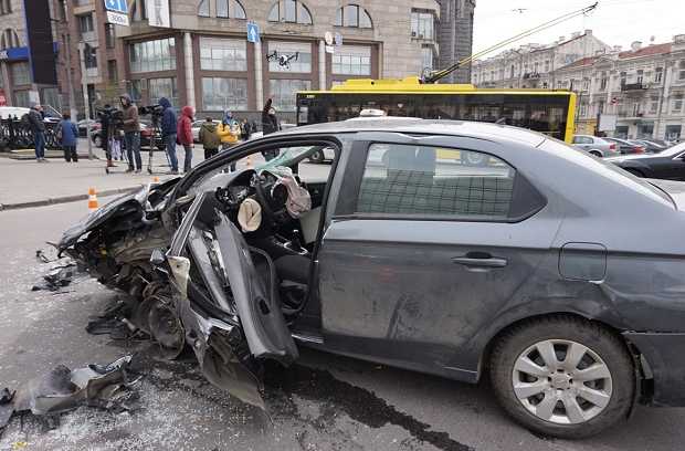 «Новый канал» устроил страшное ДТП в центре Киева