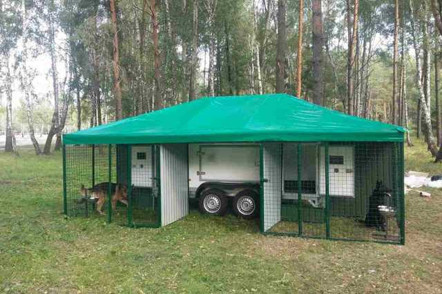 Для собак Нацгвардии разработали уникальный мобильный прицеп-комплекс