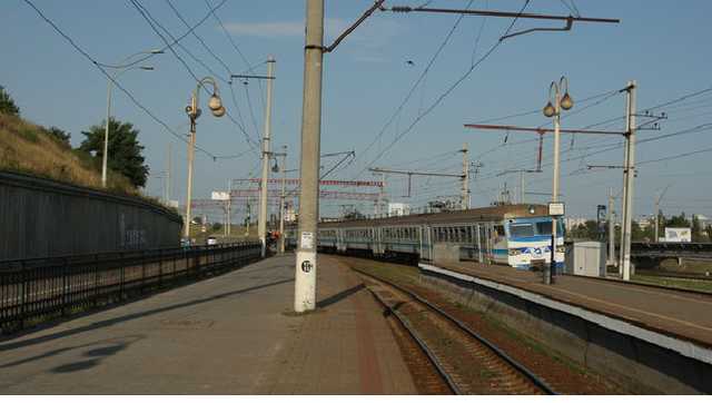 Под Киевом студент сильно обгорел на электричке