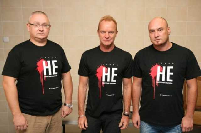 Стинг с белорусскими правозащитниками
