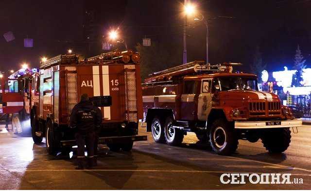 В центре Киева горел подземный переход