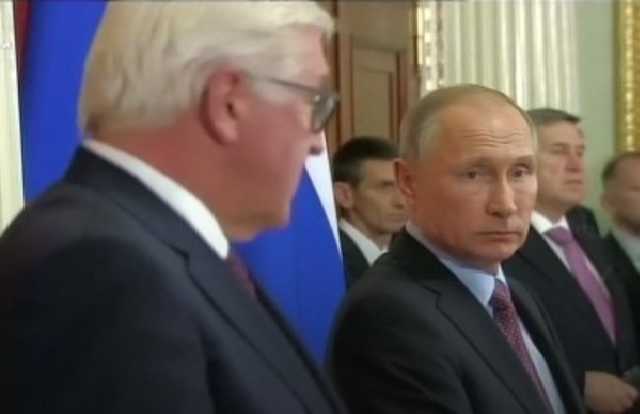 Отчитал как мальчика. Штайнмайер ткнул Путина лицом в украденные Крым и Донбасс