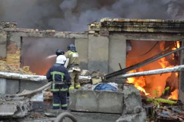 Как горело одно из зданий «Одессакондитер»