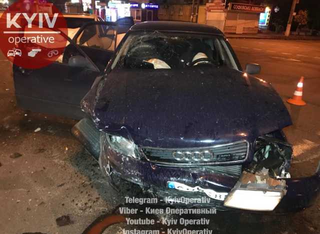 В Киеве сбежавших участников ДТП догнали неравнодушные граждане