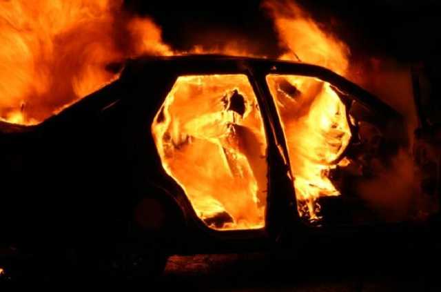 В Николаеве сгорел прокурорский Mitsubishi