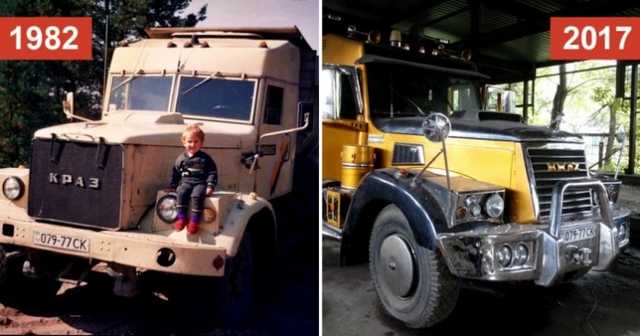 Старый КРАЗ 256 из 1982 года превратили в могучий и современный грузовик