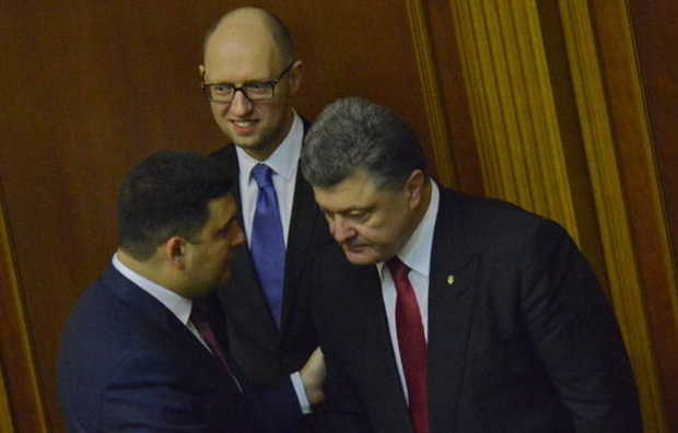 На корпоративе БПП Порошенко упрекнул Гройсмана за братание с Яценюком