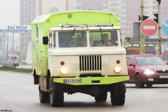 ГАЗ-66 на еврономерах приехал в Украину