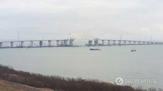 Строительство Крымского моста: появились свежие фото и видео