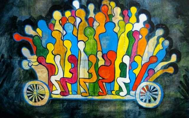 Одесский художник нарисовал маршрутку на 12 гривнах