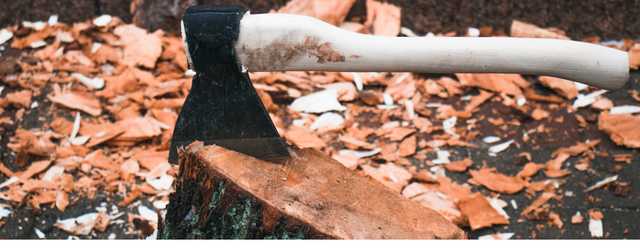 В центр Киева вышли люди с топорами