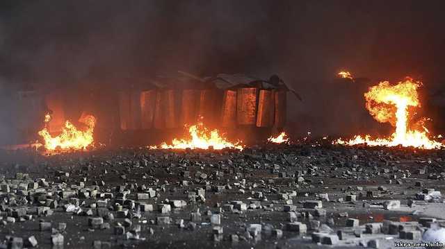 Появилось уникальное видео начала штурма Майдана