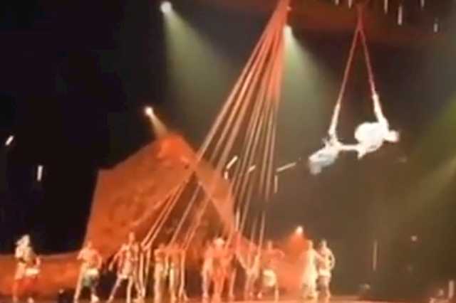 Момент жуткой гибели акробата Cirque de Soleil попал на видео