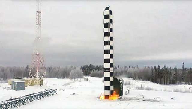 Россия показала испытание ядерной ракеты «Сармат»