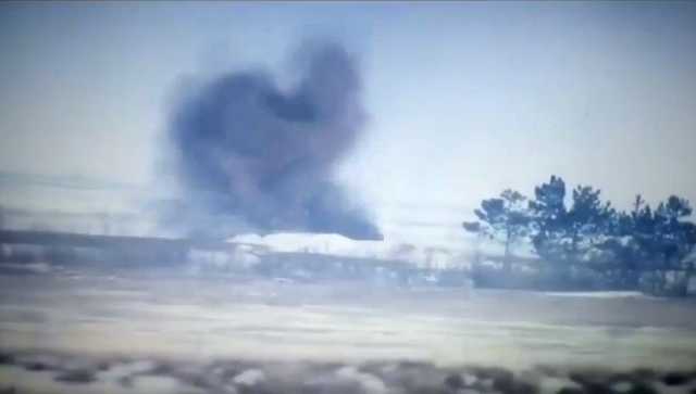 Появилось видео, как в АТО наступило перемирие после «метеоритного дождя»