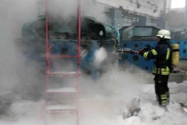 На Бортнической станции аэрации произошел пожар