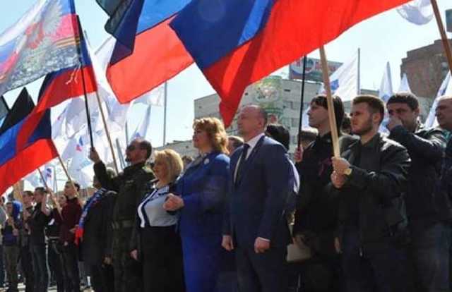 В Донецке праздновали годовщину провозглашения фейковой «ДНР»