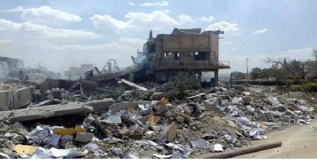 Сирийские СМИ показали фото разрушений химического института вследствие удара США и союзников