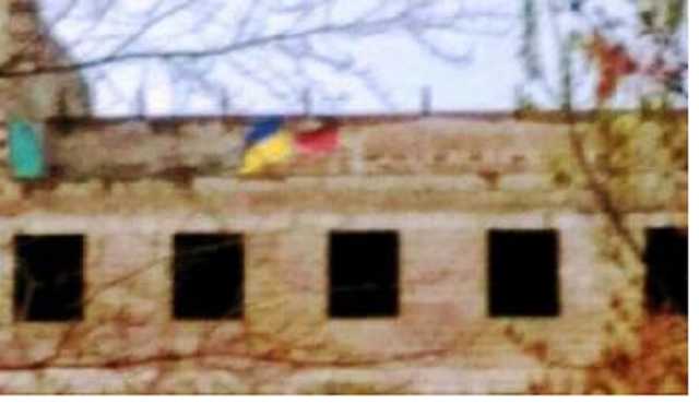 В центре Донецка патриоты вывесили флаг Укрианы и флаг УПА