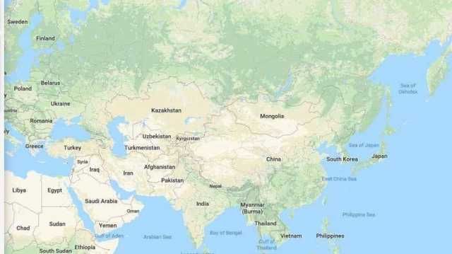 Google показал карту Земли без России