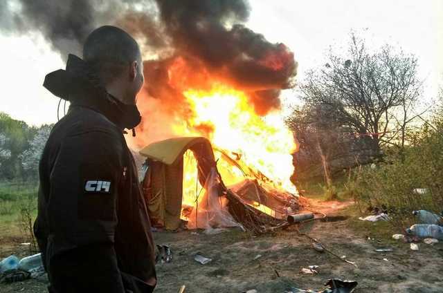 Атака на лагерь ромов в Киеве: в полиции объяснили ситуацию