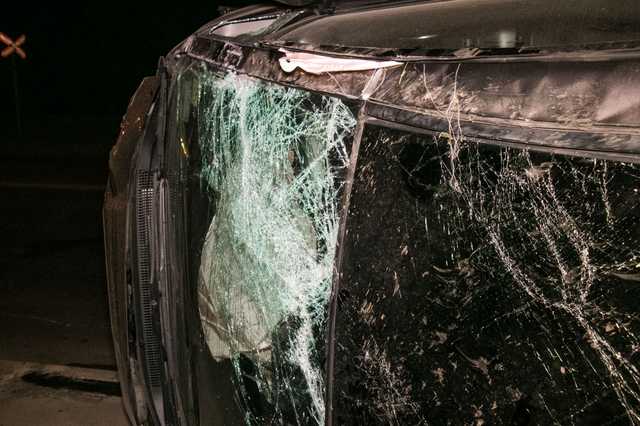 В Киеве пьяная девушка на Honda влетела в ВАЗ и перевернулась