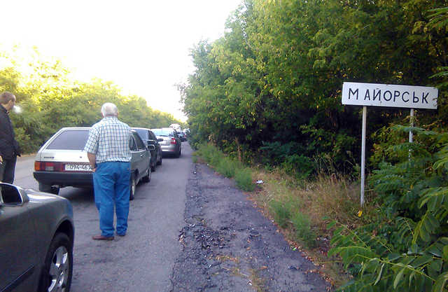 Житель оккупированной Горловки показал на видео работу блокпоста боевиков