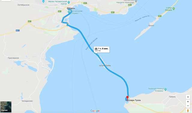 Маршрут через Крымский мост появился на картах Google