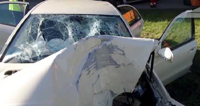 Пьяные украинские студенты попали в Польше в ДТП. Двоих зажало в багажнике