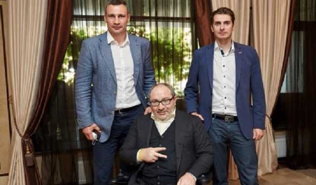 Кличко и глава столичной ячейки БПП «Солидарность» приезжали поздравить Кернеса с днем рождения