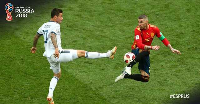Футбольная сборная России сенсационно обыграла Испанию