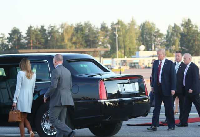 Трамп прибыл в Хельсинки на саммит с Путиным