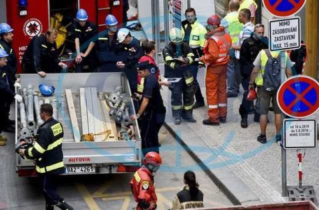В Праге на стройке пострадали трое украинцев