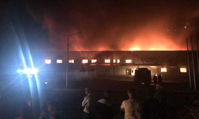 В Мукачево горит отделение "Новой почты"