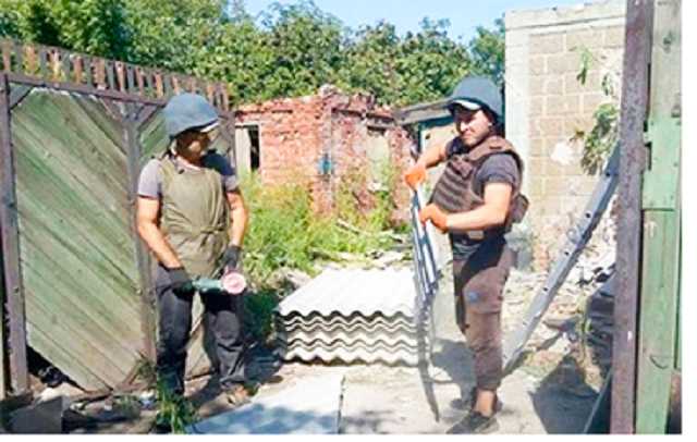 Украинские силы ООС восстанавливают Авдеевку