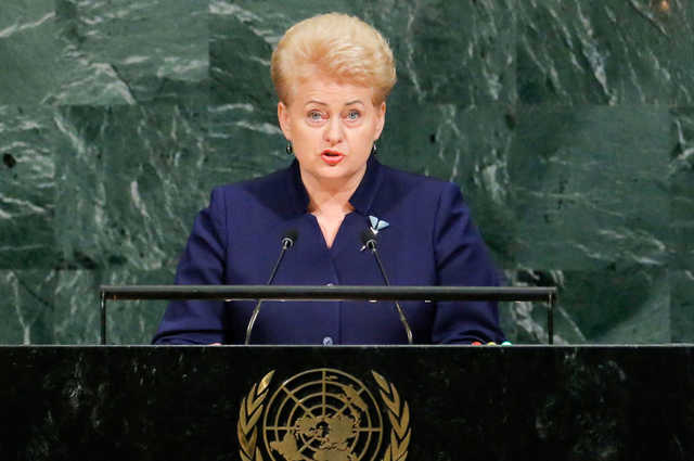 Грибаускайте обвинила Совбез ООН в неспособности противостоять агрессии