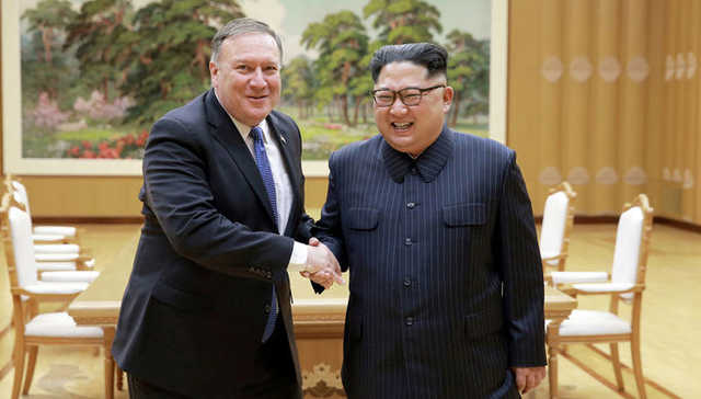 Госсекретарь США Помпео встретился с Ким Чен Ыном
