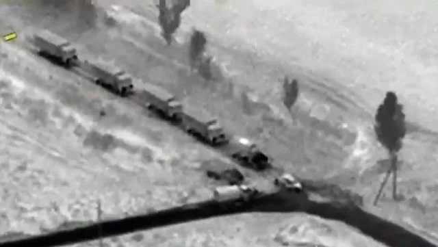 На Донбассе зафиксировали колонны грузовиков боевиков