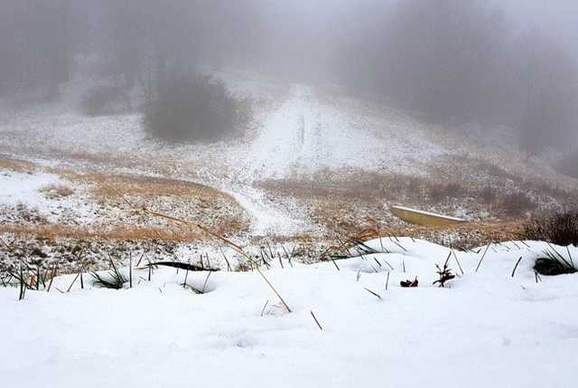 В Крыму выпал осенний снег