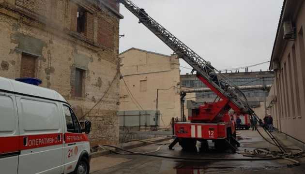 Біля Києво-Печерської лаври сталася пожежа
