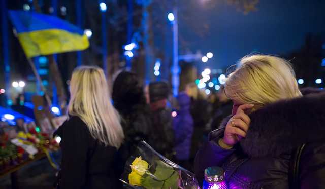 На Майдане Независимости проходит акция памяти погибших участников Революции достоинства