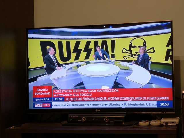 В Польше государственный телеканал добавил нацистскую символику в слово Россия