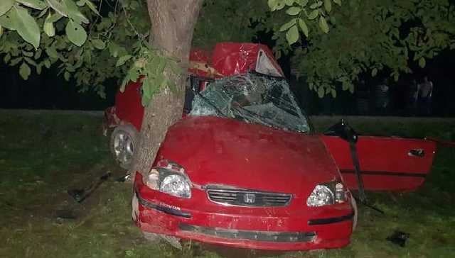 В Черновцах арестовали юношу, который на “евробляхах” протаранил дерево