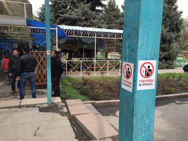 Кыргызстанцам запретили плевать на улице и сжигать мусор