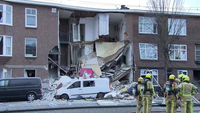 Взрыв в Гааге: обрушилась часть трехэтажного дома, известно о 9 раненых