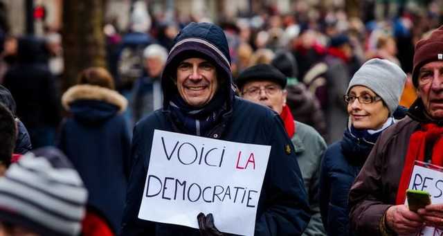 На улицах Парижа в противовес "желтым жилетам" появились "красные шарфы "