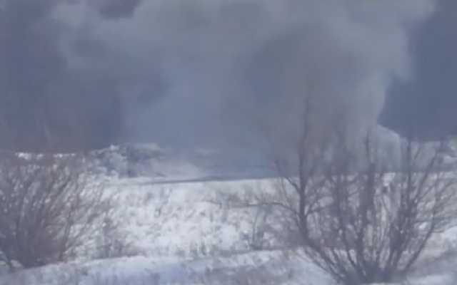 Прямое попадание: опубликовано видео меткого удара ВСУ по боевой точке ’’ЛНР’’