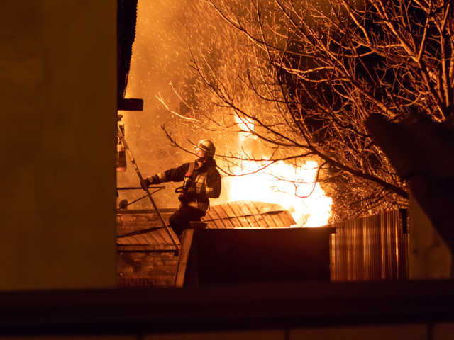 В Днепре сгорел дом