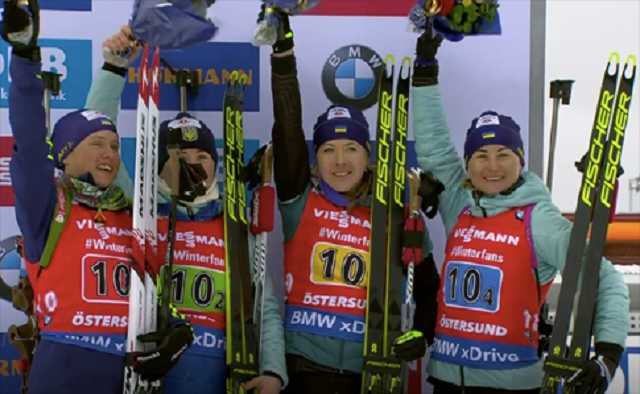 ЧМ по биатлону: Украина выиграла "бронзу"